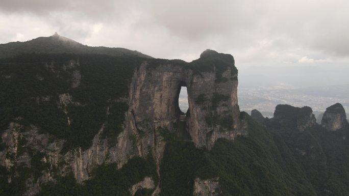 湖南 张家界 天门山 5A 景区 航拍