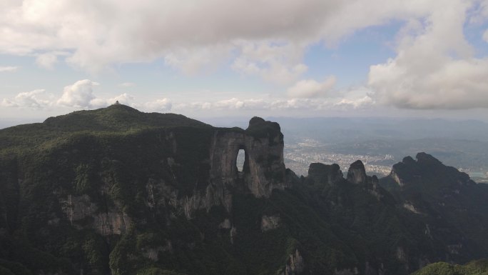 湖南 张家界 天门山 5A 景区 航拍