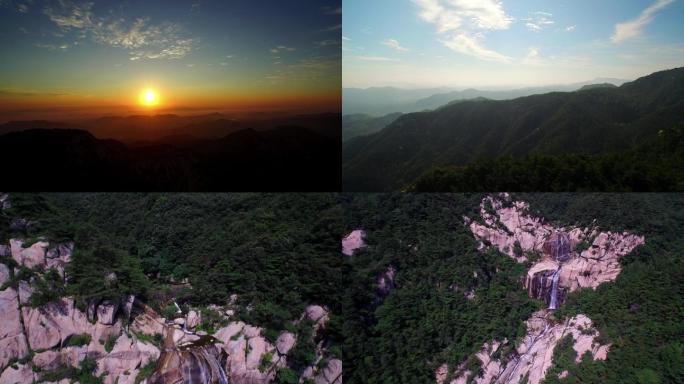 22秀丽山河航拍大山景色山川美景沂蒙山脉