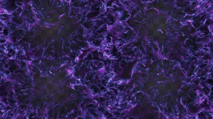 【通道】紫色魔法波纹火焰冲击波扩散特效