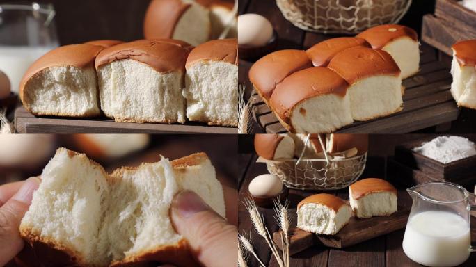 老式面包传统老面包手撕小面包怀旧糕点蛋糕