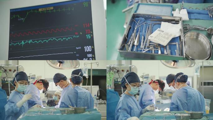 紧张忙碌的医院手术室
