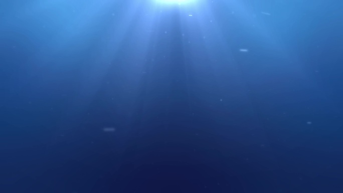 蓝色4k水下背景水下字效背景