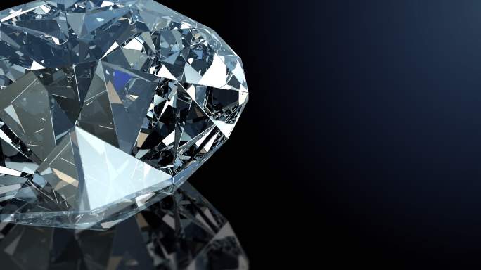 4K透明水晶物体钻石素材