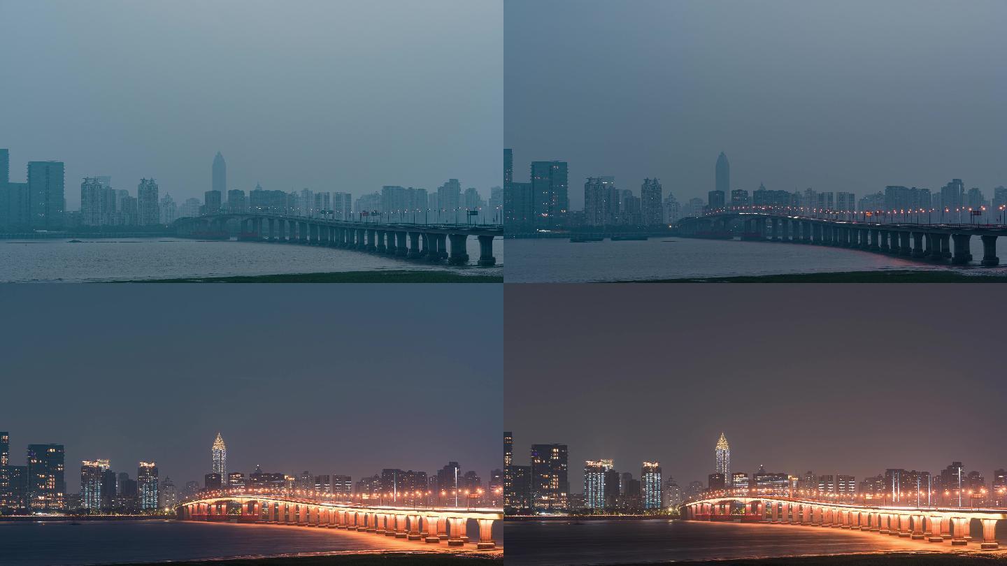 温州瓯越大桥延时视频