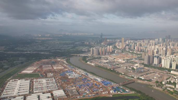 河套落马洲方舱香港医院连接深圳