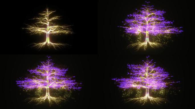 4K高清梦幻生命树舞台背景视频