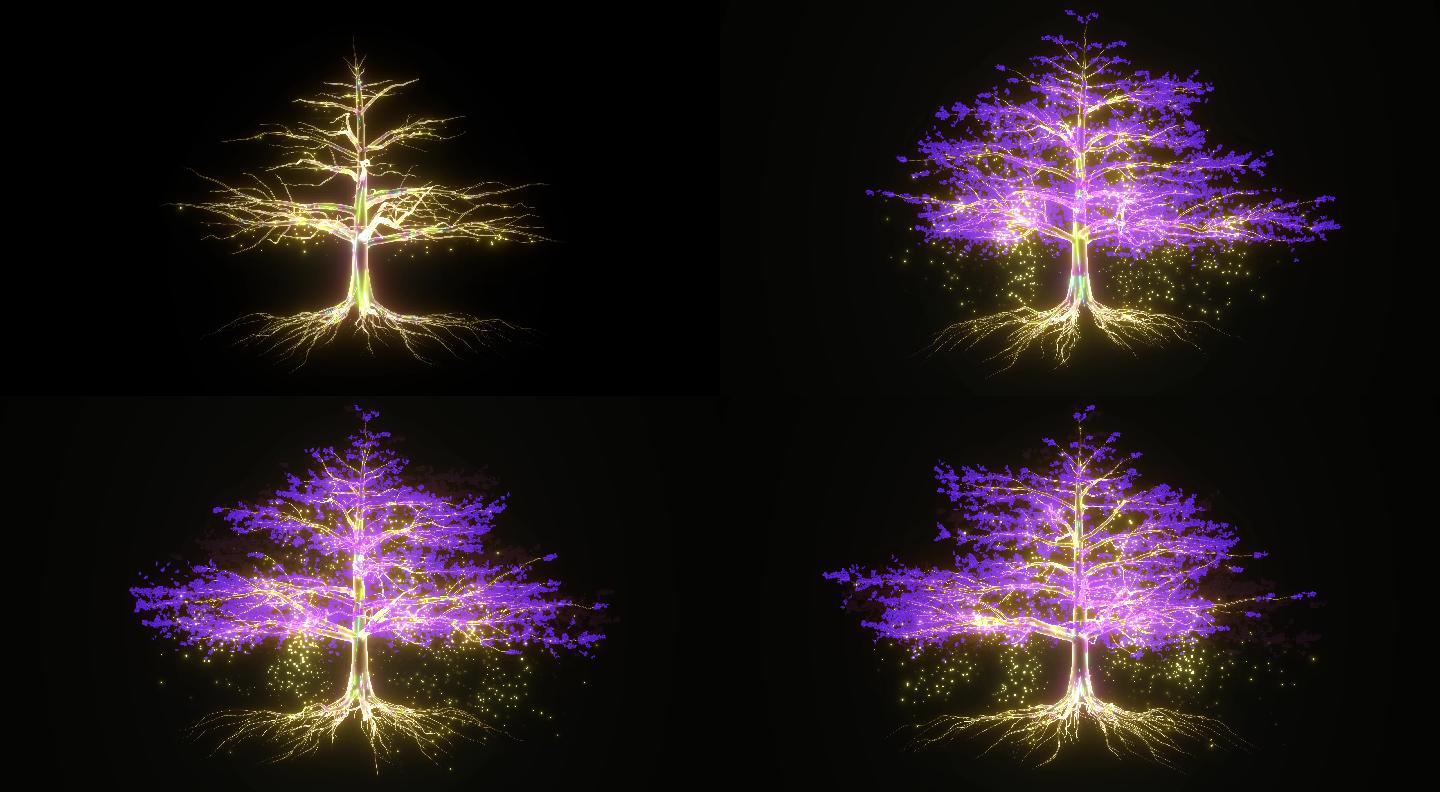 4K高清梦幻生命树舞台背景视频