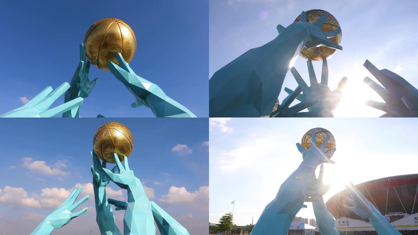 东莞篮球中心雕塑4K10个角度特写