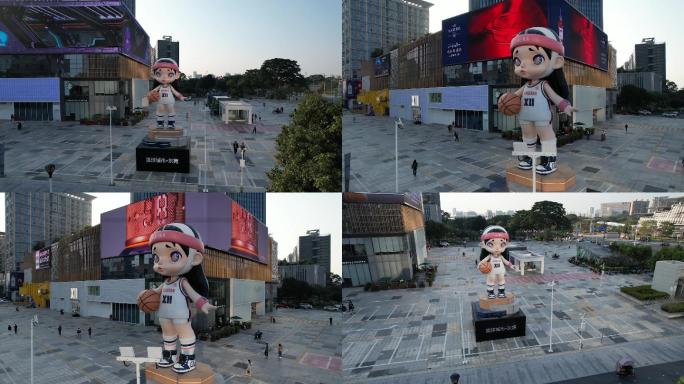 东莞新地标，12米高的laura雕塑