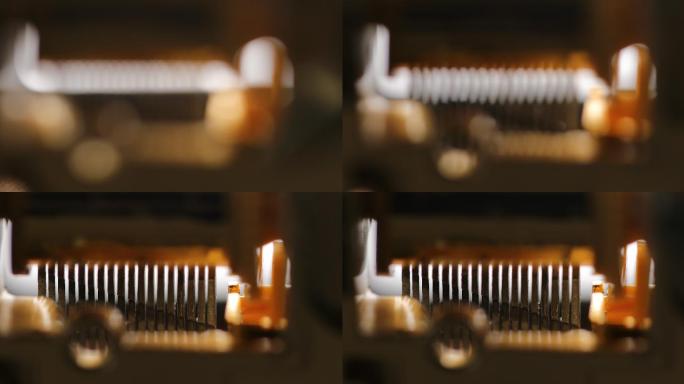 唯美音乐盒局部特写