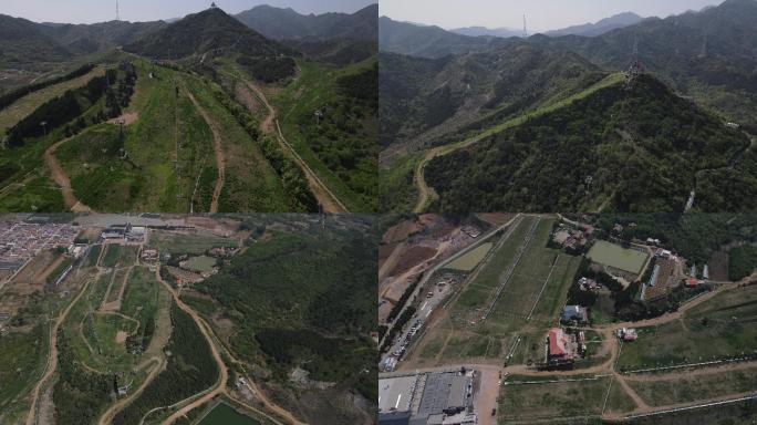 北京密云 南山滑雪场 夏景 4K航拍