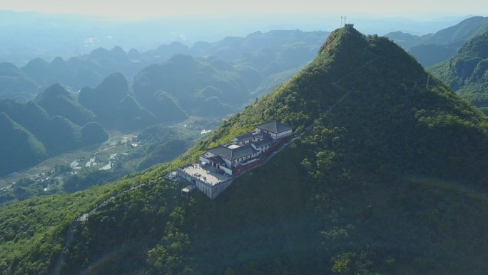 遵义金鼎山航拍视频素材