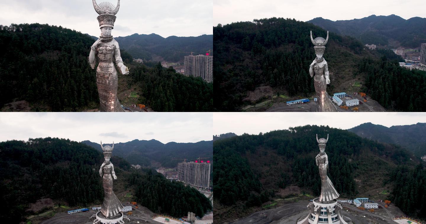 剑河仰阿莎巨型雕像 1#素材