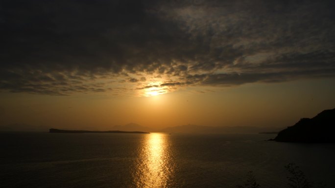 深圳南澳海贝湾日落日出夕阳延时