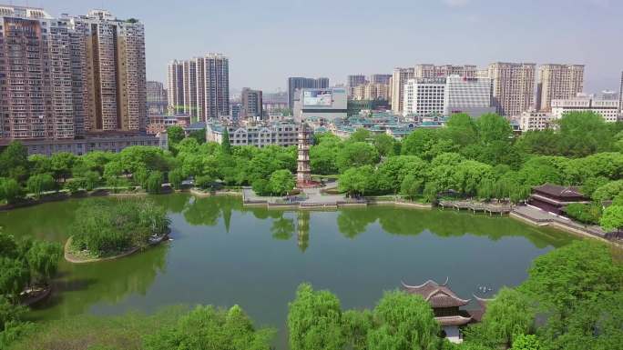 【原创】4K义乌地标绣湖航拍C