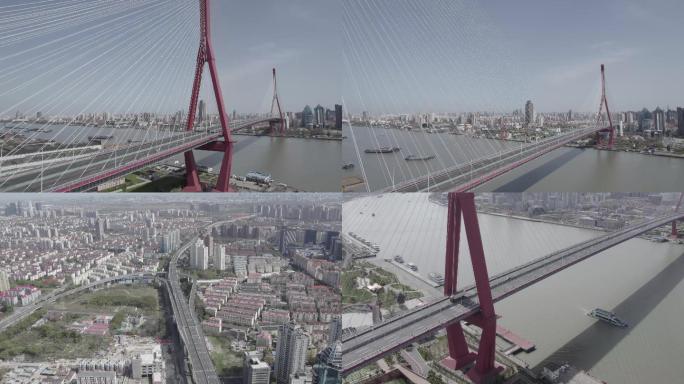上海杨浦大桥空镜头