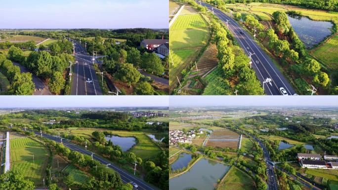 穿过乡村的公路