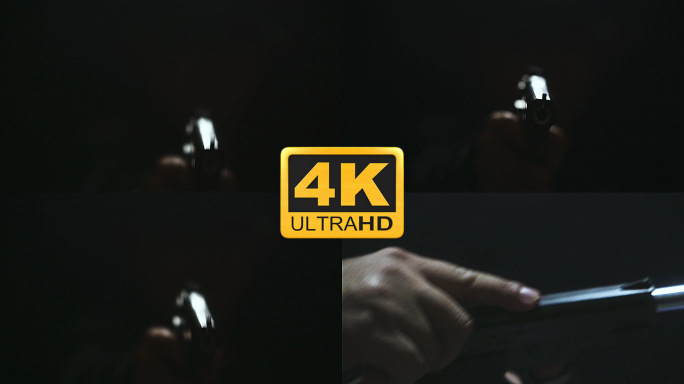 原创4k开枪实拍视频素材