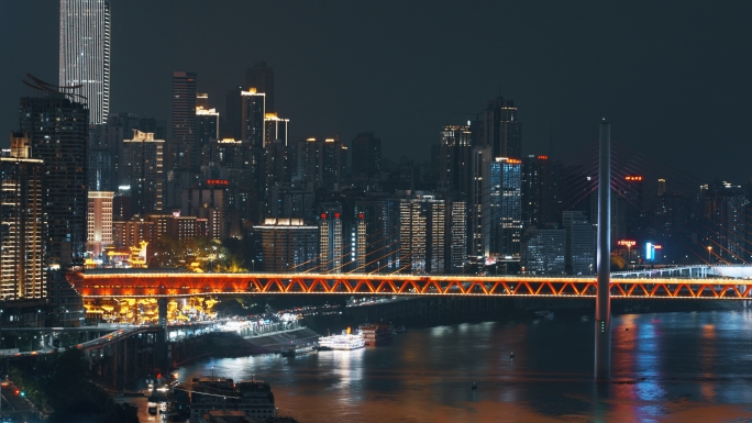 【4K】重庆千厮门大桥夜景