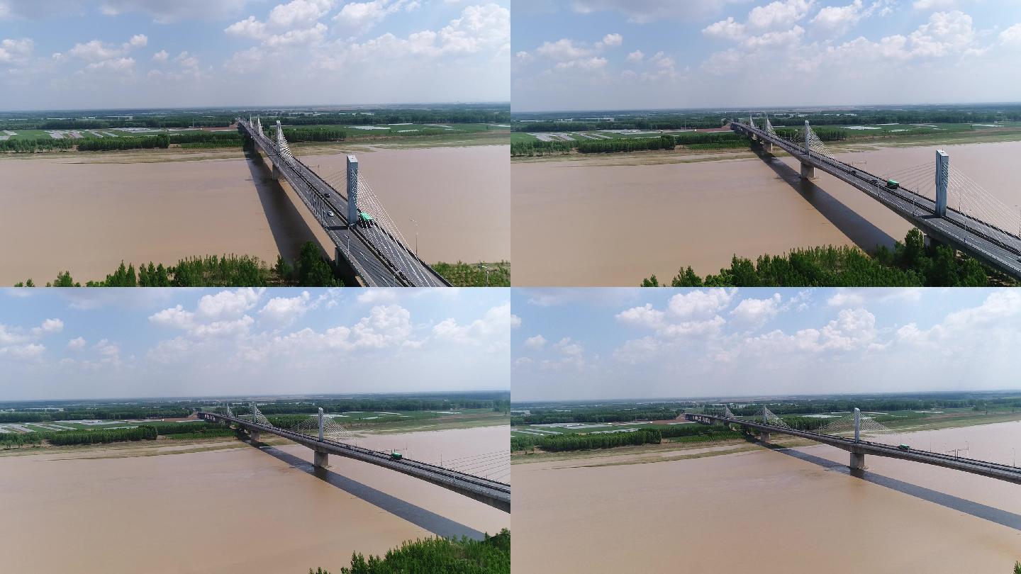 济阳黄河大桥航拍