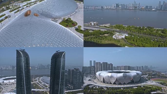2022杭州亚运会场馆航拍视频3