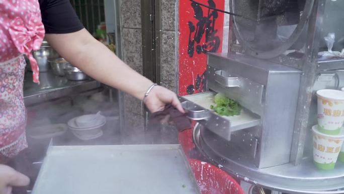 广东早餐店做肠粉米粉的一些镜头花絮