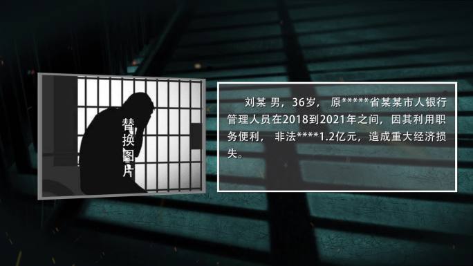 警示教育反腐人物扫黑嫌疑人简介模版