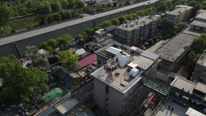 西安老菜场市井文化创意街区航拍2