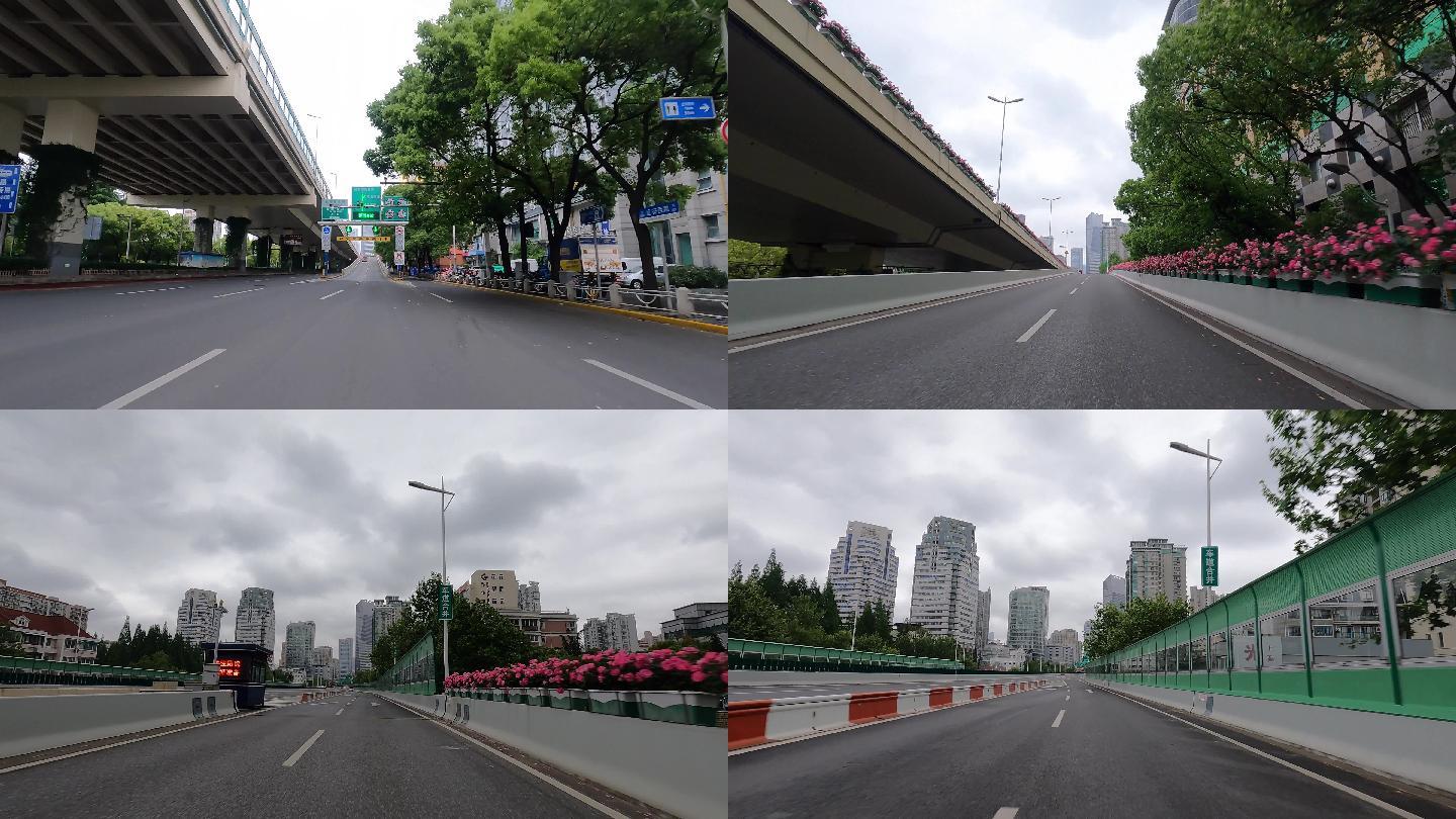 上海封城中的高架路