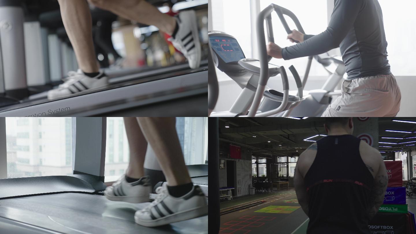 体育器械健身健身房锻炼4K实拍素材