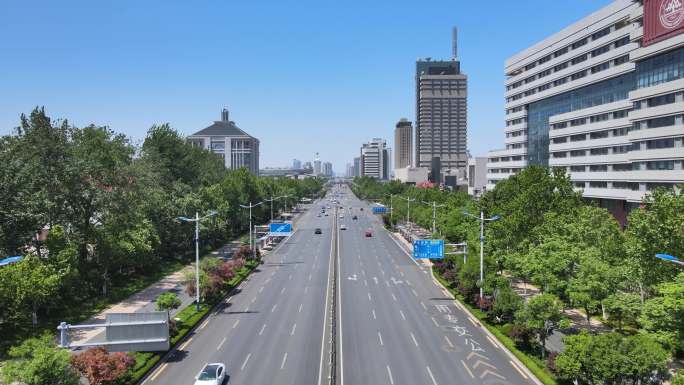 济南经十路航拍