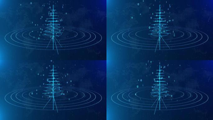 4K数字信号接收发射器背景循环