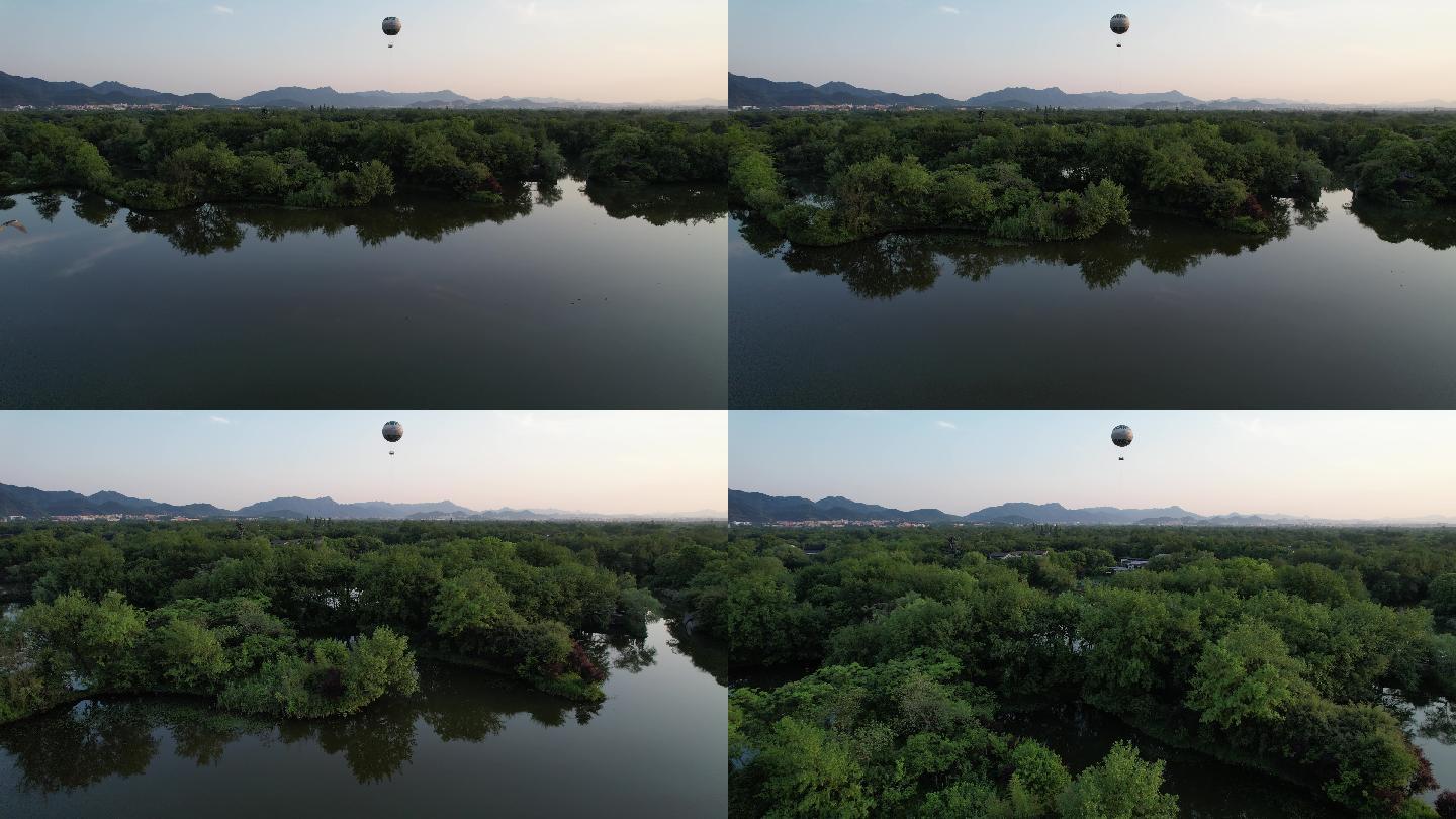 杭州西溪湿地热气球航拍