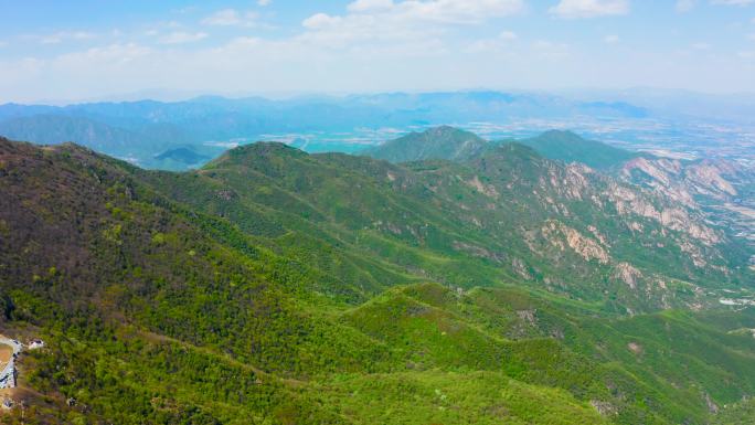 航拍北京西山风景