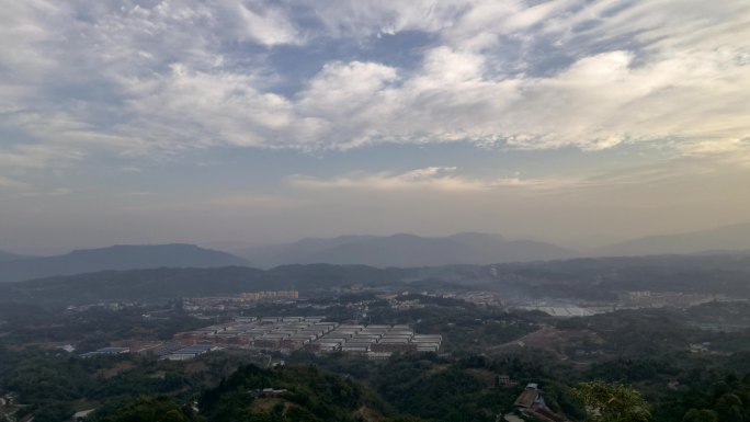 贵州赤水天台山云朵延时拍摄
