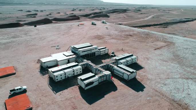 青海火星营地4K航拍实拍素材
