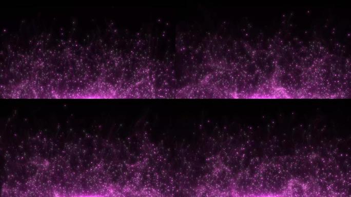 紫粉粒子生长