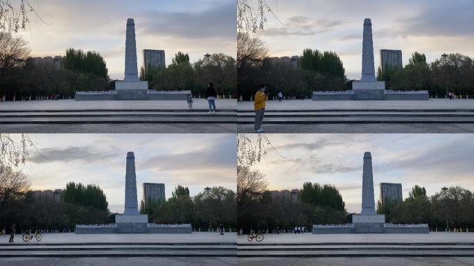 人民英雄纪念碑延时拍摄
