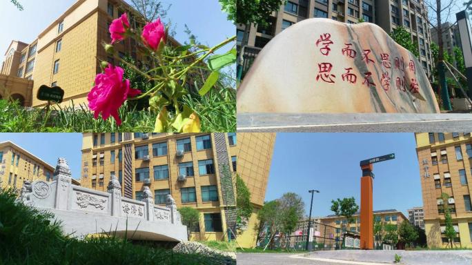 郑州市四中实验学校校园景色航拍2