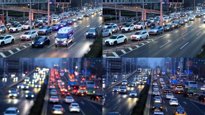 北京 城市交通 车辆穿梭交通 拥堵 车流