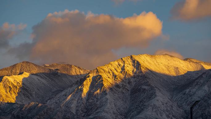 《4K超清》雪山日出延时