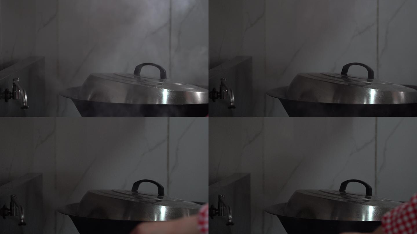 灶头厨房不锈钢锅盖热气