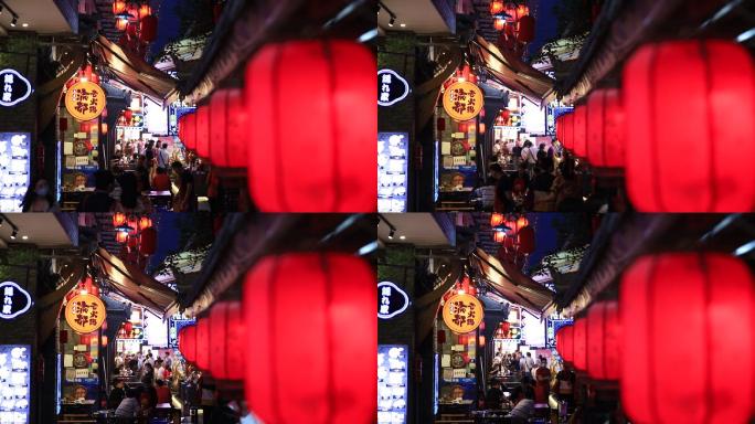 成都香香巷烟火气火锅热闹氛围