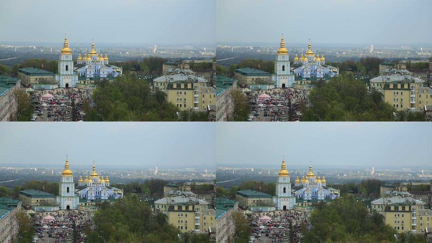 俄式蓝色教堂
