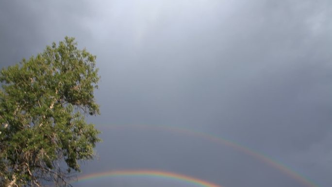 新疆的雨后彩虹