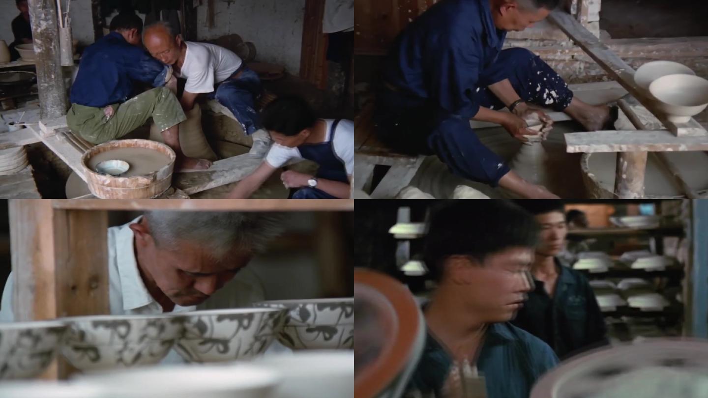 80年代景德镇陶瓷制作工人