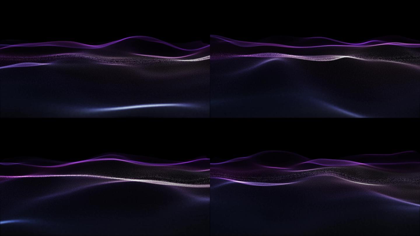 紫色磨砂光效丝绸波浪