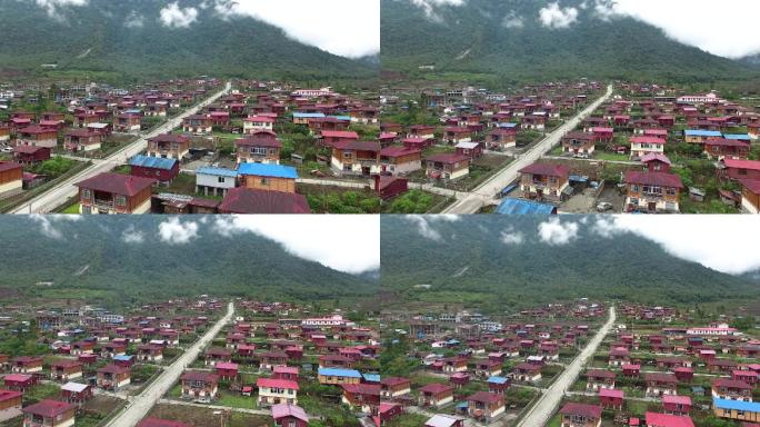 藏族民俗村庄航拍