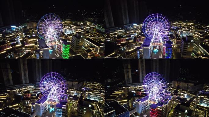 重庆南川区东街夜景航拍